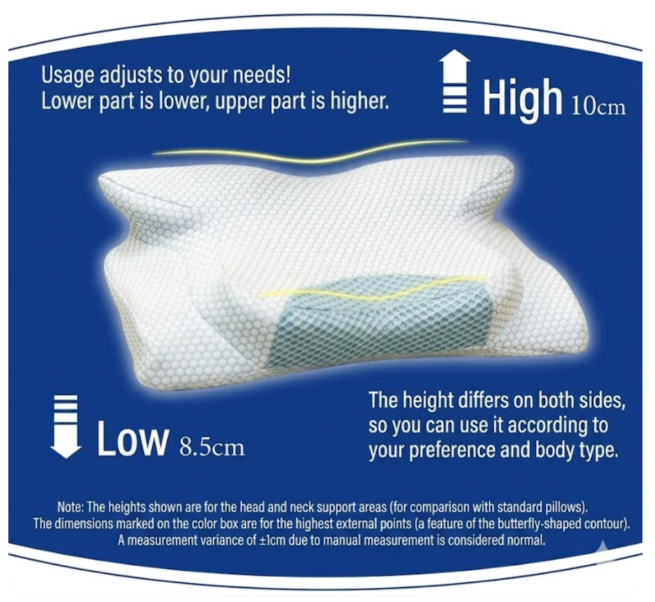 [For Adult] Upgraded Quick Sleep Anti-Snoring Pillow